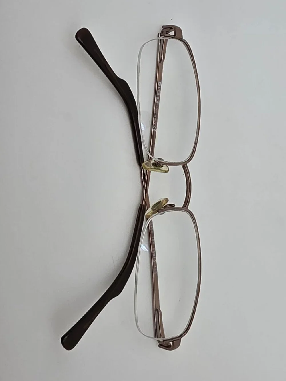 Vogue VO3490 705 Bronze Semi Rimless Eyeglasses Frame w/ Case Italy 49-19-135